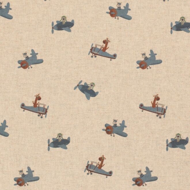 Dekostoff/Canvas Flying Friends natur