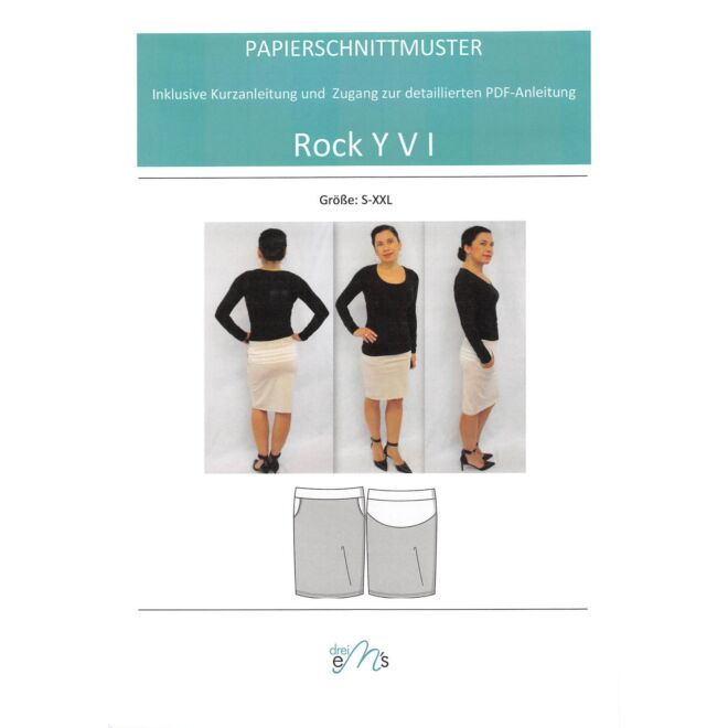 Papierschnittmuster Rock "Yvi"