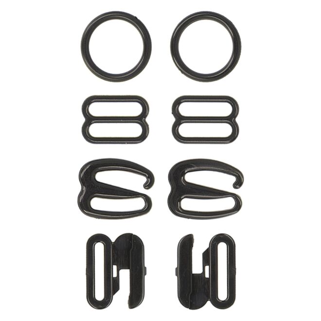 BH/Bikini-Zubehör-Set (8-teilig) schwarz