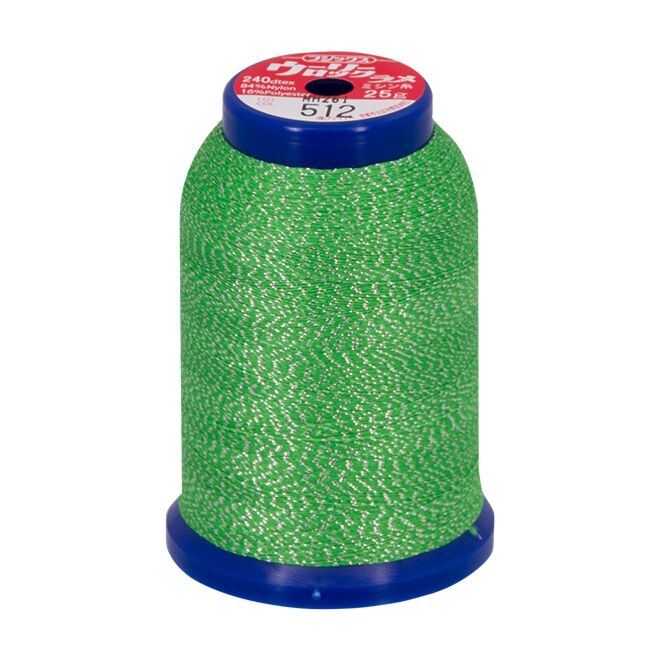 baby lock Metallic Bauschgarn, 1000m - Silver & Green