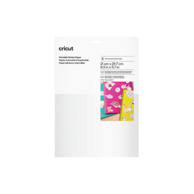 Cricut Printable Aufkleberpapier – A4 (8 Stk.)