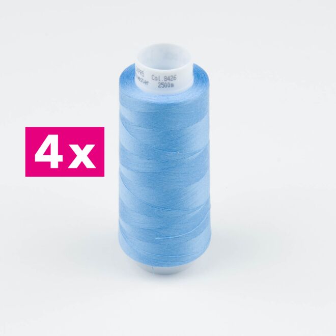 Amann-Mettler Trojalock Overlockgarn No. 120, 4x2500m/gleiche Farbe - Farbe: 8426