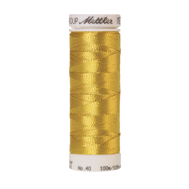 Amann Mettler Metallic 40, 100m - Bright Gold