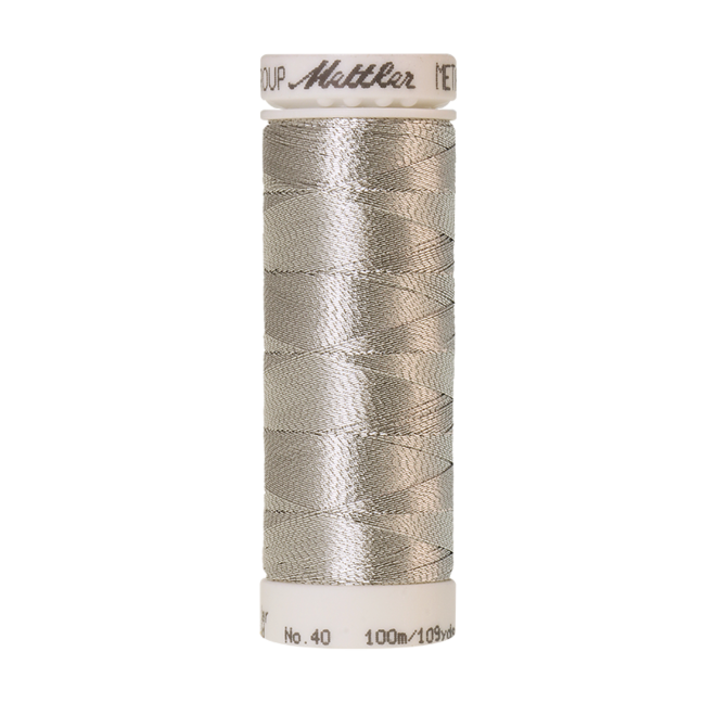 Amann Mettler Metallic 40, 100m - Antique Silver
