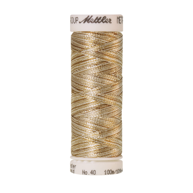 Amann Mettler Metallic 40, 100m - Gold and Silver