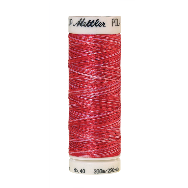 Amann Mettler Poly Sheen Multi, 200m Spule in Strawberry Blitz  Die Multifarben harmonieren perfekt mit dem unifarbenen Poly Sheen