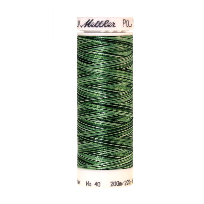 Amann Mettler Poly Sheen Multi, 200m Spule in Field Greens  Die Multifarben harmonieren perfekt mit dem unifarbenen Poly Sheen