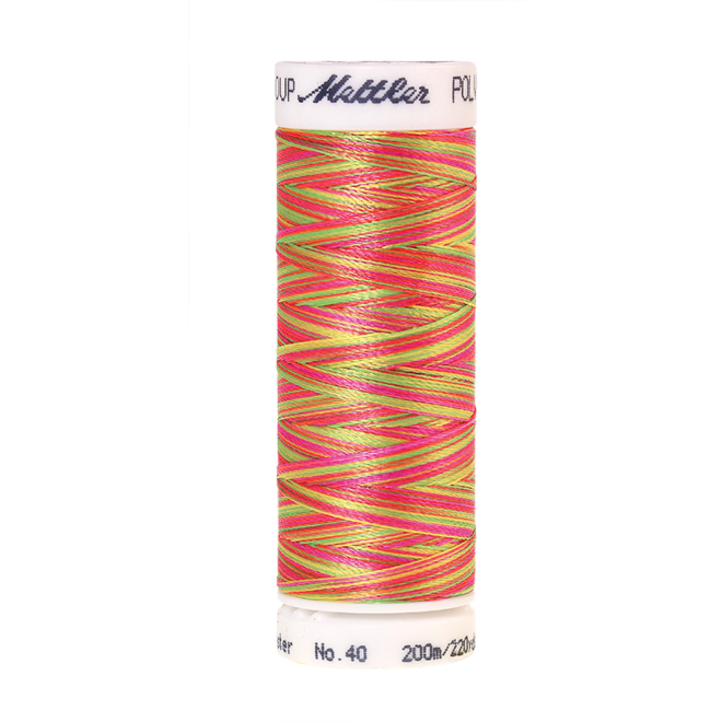 Amann Mettler Poly Sheen Multi, 200m Spule in Sporty Neons  Die Multifarben harmonieren perfekt mit dem unifarbenen Poly Sheen