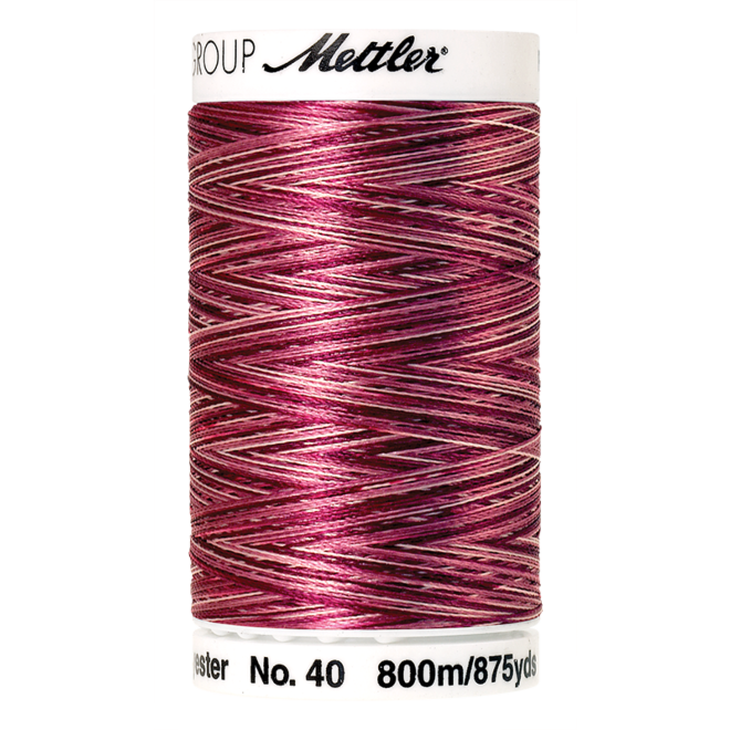 Amann Mettler Poly Sheen Multi, 800m Spule in Cranberry Frost Die Multifarben harmonieren perfekt mit dem unifarbenen Poly Sheen