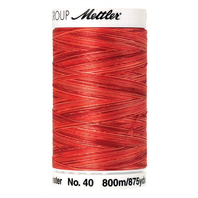 Amann Mettler Poly Sheen Multi, 800m Spule in Fiesta Orange Die Multifarben harmonieren perfekt mit dem unifarbenen Poly Sheen