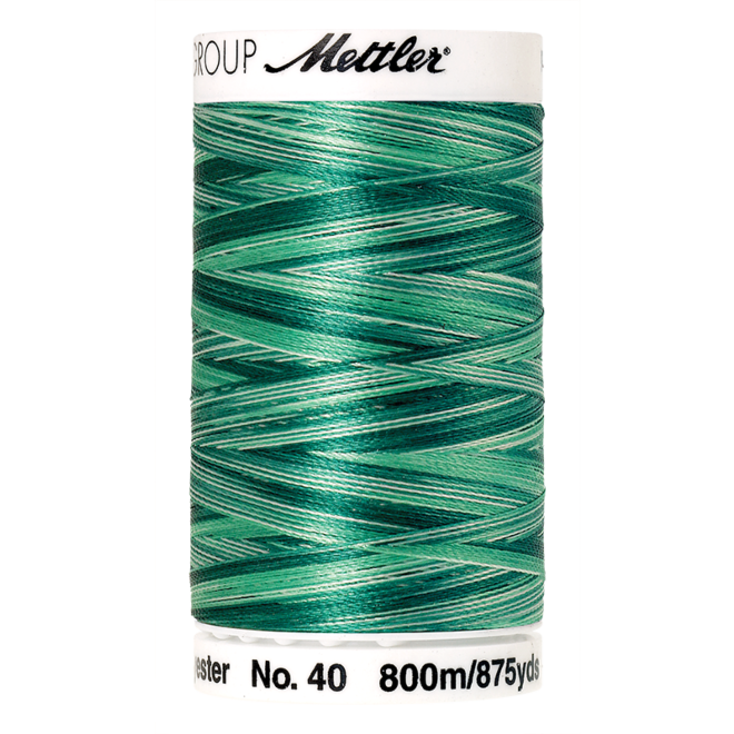 Amann Mettler Poly Sheen Multi, 800m Spule in Minty Leaves Die Multifarben harmonieren perfekt mit dem unifarbenen Poly Sheen