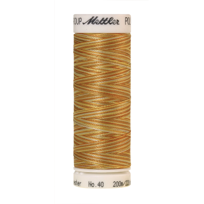 Amann Mettler Poly Sheen Multi, 200m Spule in Amber Mix  Die Multifarben harmonieren perfekt mit dem unifarbenen Poly Sheen