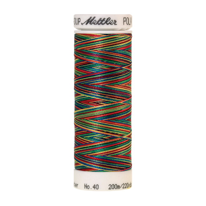 Amann Mettler Poly Sheen Multi, 200m Spule in Primary Mix  Die Multifarben harmonieren perfekt mit dem unifarbenen Poly Sheen