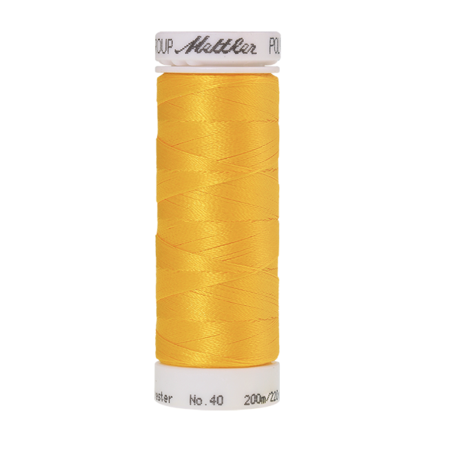Amann Mettler Poly Sheen Canary glänzt durch den trilobalen Fadenquerschnitt besonders schön. Zum Sticken, Quilten, Nähen. 200m Spule