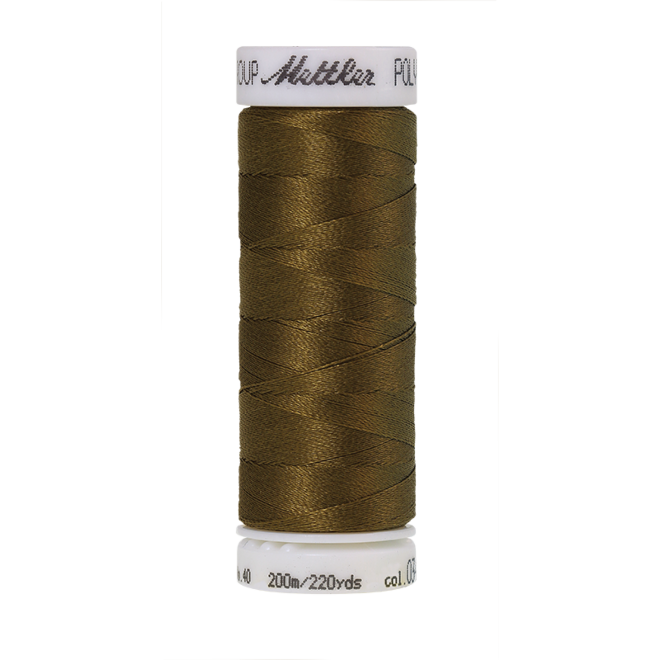 Amann Mettler Poly Sheen Moss glänzt durch den trilobalen Fadenquerschnitt besonders schön. Zum Sticken, Quilten, Nähen. 200m Spule