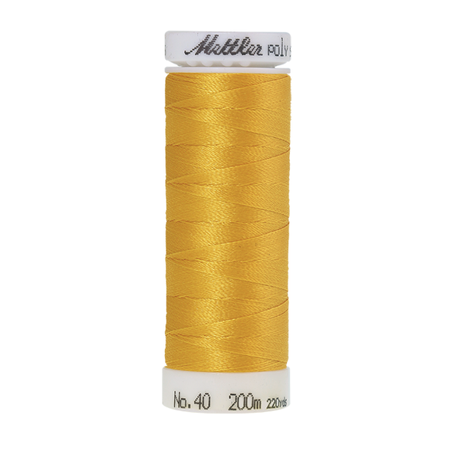 Amann Mettler Poly Sheen Mimosa glänzt durch den trilobalen Fadenquerschnitt besonders schön. Zum Sticken, Quilten, Nähen. 200m Spule