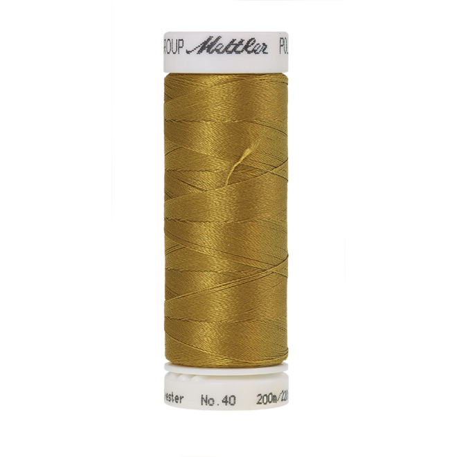 Amann Mettler Poly Sheen Ginger glänzt durch den trilobalen Fadenquerschnitt besonders schön. Zum Sticken, Quilten, Nähen. 200m Spule