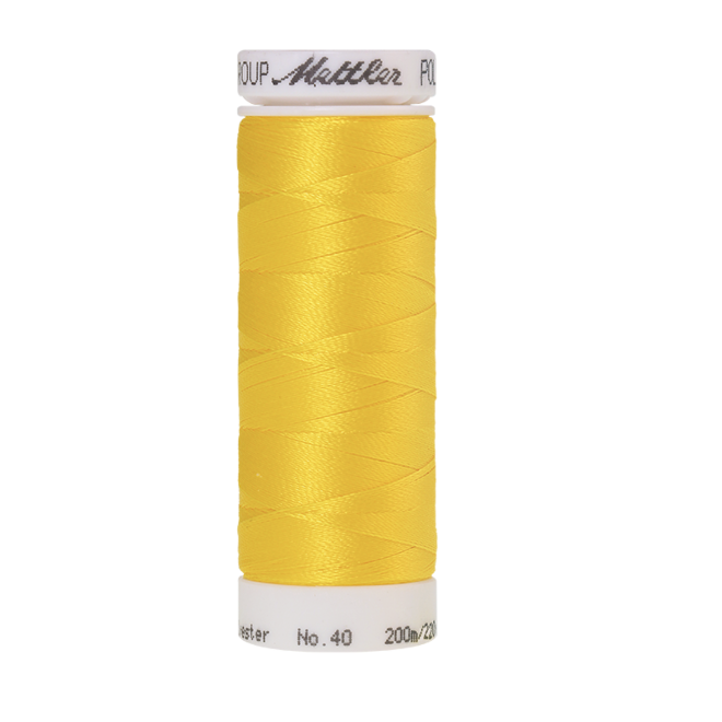 Amann Mettler Poly Sheen Citrus glänzt durch den trilobalen Fadenquerschnitt besonders schön. Zum Sticken, Quilten, Nähen. 200m Spule