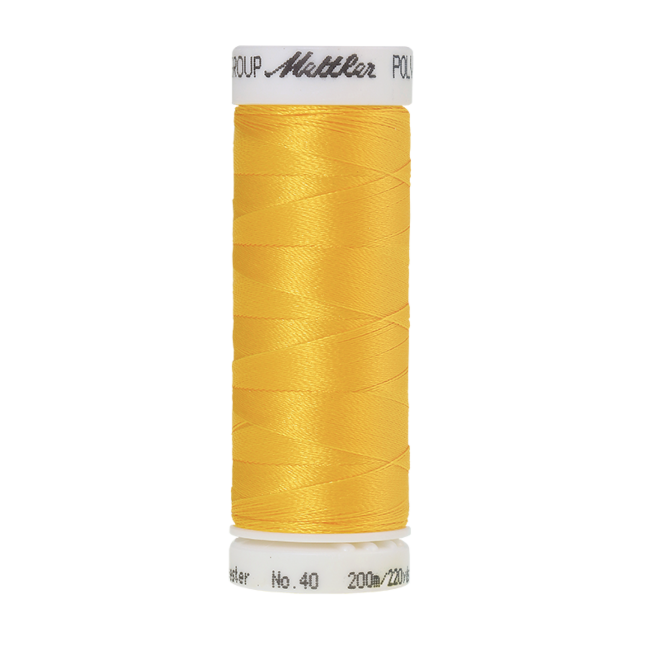 Amann Mettler Poly Sheen Sunshine glänzt durch den trilobalen Fadenquerschnitt besonders schön. Zum Sticken, Quilten, Nähen. 200m Spule