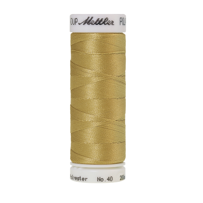 Amann Mettler Poly Sheen Barewood glänzt durch den trilobalen Fadenquerschnitt besonders schön. Zum Sticken, Quilten, Nähen. 200m Spule