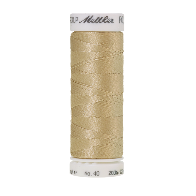 Amann Mettler Poly Sheen Oat glänzt durch den trilobalen Fadenquerschnitt besonders schön. Zum Sticken, Quilten, Nähen. 200m Spule