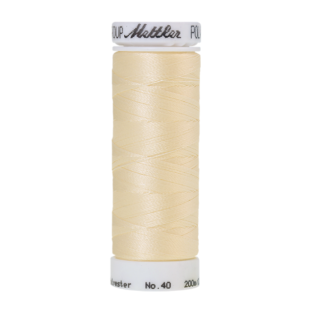 Amann Mettler Poly Sheen Linen glänzt durch den trilobalen Fadenquerschnitt besonders schön. Zum Sticken, Quilten, Nähen. 200m Spule