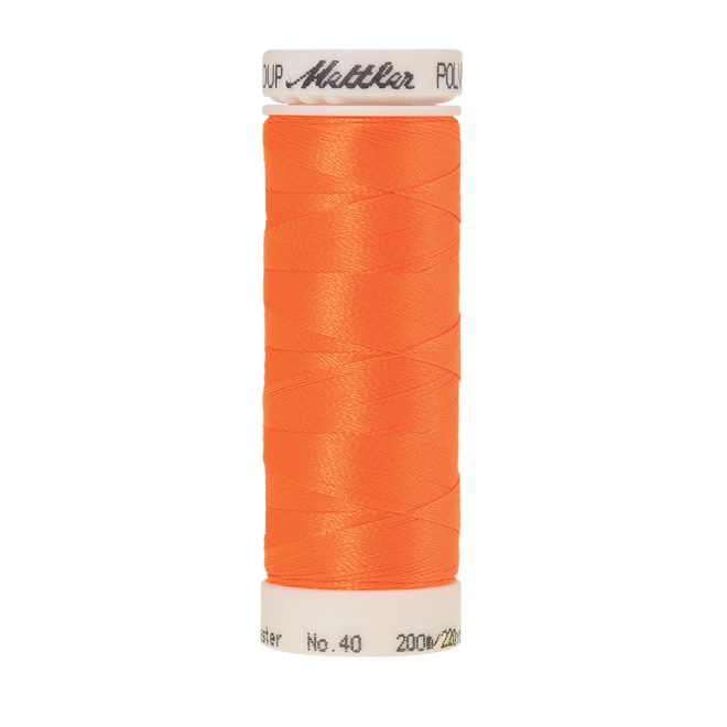 Amann Mettler Poly Sheen Orange glänzt durch den trilobalen Fadenquerschnitt besonders schön. Zum Sticken, Quilten, Nähen. 200m Spule