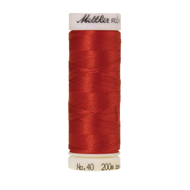 Amann Mettler Poly Sheen Dark Rust glänzt durch den trilobalen Fadenquerschnitt besonders schön. Zum Sticken, Quilten, Nähen. 200m Spule