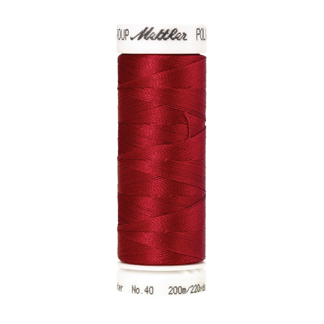 Amann Mettler Poly Sheen Poinsettia glänzt durch den trilobalen Fadenquerschnitt besonders schön. Zum Sticken, Quilten, Nähen. 200m Spule