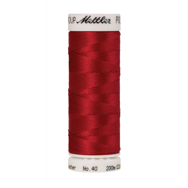 Amann Mettler Poly Sheen Cardinal glänzt durch den trilobalen Fadenquerschnitt besonders schön. Zum Sticken, Quilten, Nähen. 200m Spule