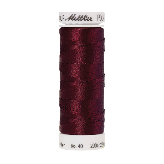 Amann Mettler Poly Sheen Boreaux glänzt durch den trilobalen Fadenquerschnitt besonders schön. Zum Sticken, Quilten, Nähen. 200m Spule