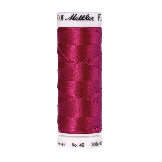 Amann Mettler Poly Sheen Fuschia glänzt durch den trilobalen Fadenquerschnitt besonders schön. Zum Sticken, Quilten, Nähen. 200m Spule