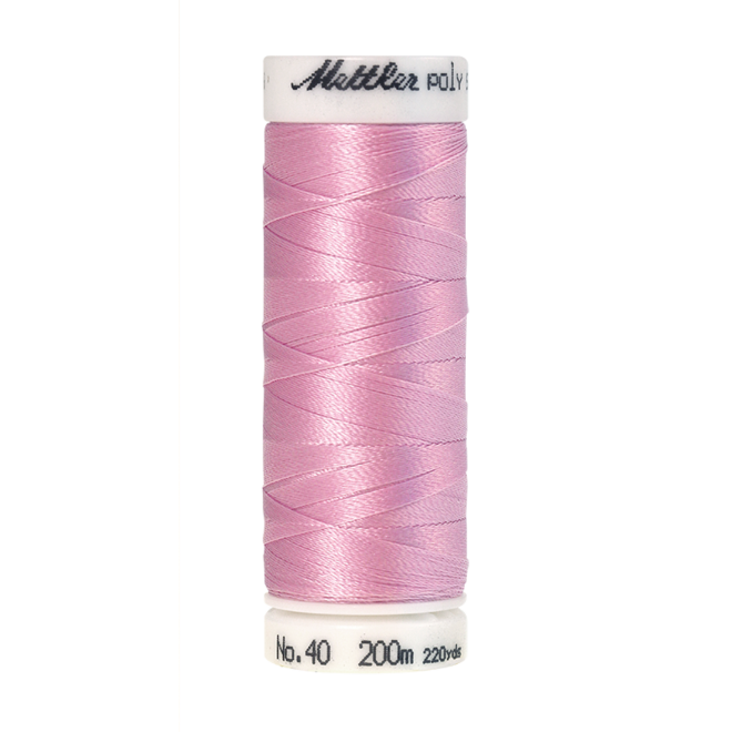Amann Mettler Poly Sheen Impatiens glänzt durch den trilobalen Fadenquerschnitt besonders schön. Zum Sticken, Quilten, Nähen. 200m Spule