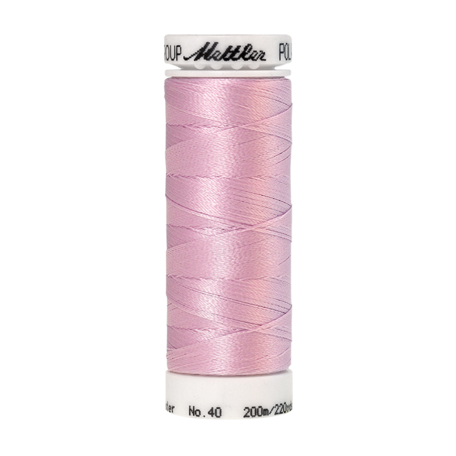 Amann Mettler Poly Sheen Aura glänzt durch den trilobalen Fadenquerschnitt besonders schön. Zum Sticken, Quilten, Nähen. 200m Spule