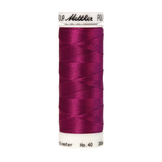 Amann Mettler Poly Sheen Peony glänzt durch den trilobalen Fadenquerschnitt besonders schön. Zum Sticken, Quilten, Nähen. 200m Spule