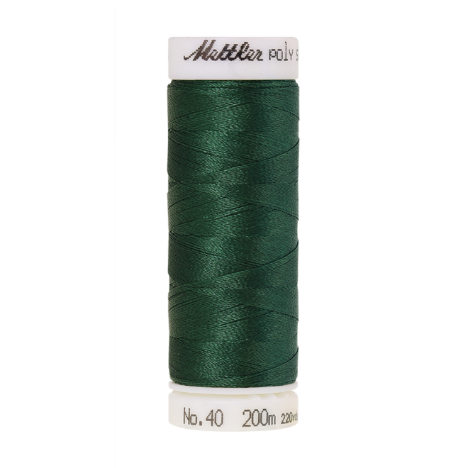 Amann Mettler Poly Sheen Evergreen glänzt durch den trilobalen Fadenquerschnitt besonders schön. Zum Sticken, Quilten, Nähen. 200m Spule