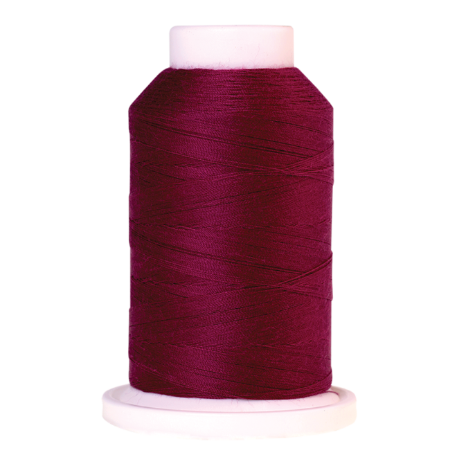 Amann Mettler Seracor in der Farbe Pomegranate auf der 1000m Kone. Seracor ist der Allesnäher unter den Overlock-Garnen!