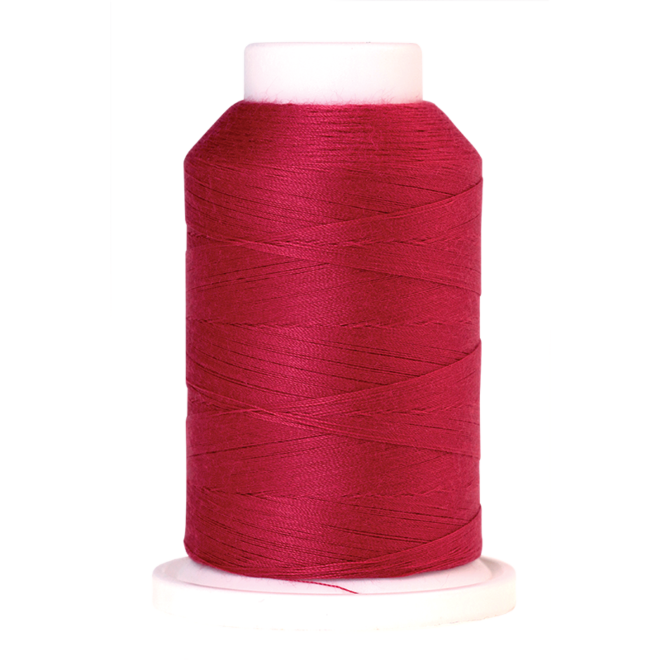 Amann Mettler Seracor in der Farbe Geranium auf der 1000m Kone. Seracor ist der Allesnäher unter den Overlock-Garnen!