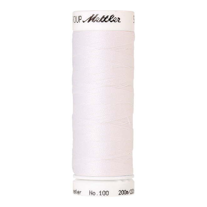 Amann Mettler Seralon 100, 200m - White - Allesnäher