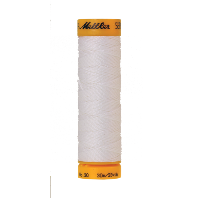 Amann Mettler Seralon 30, 30m - White - Knopfloch- Abstepp- und Ziernahtgarn