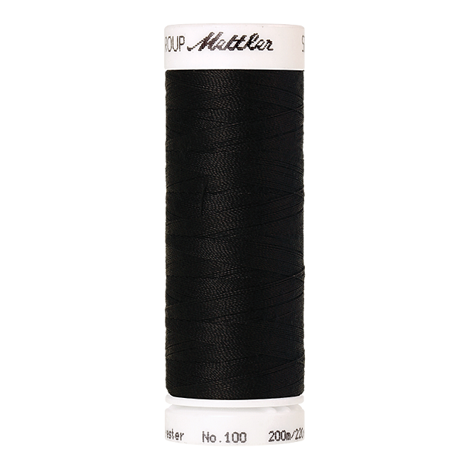 Amann Mettler Seralon 100, 200m - Black - Allesnäher