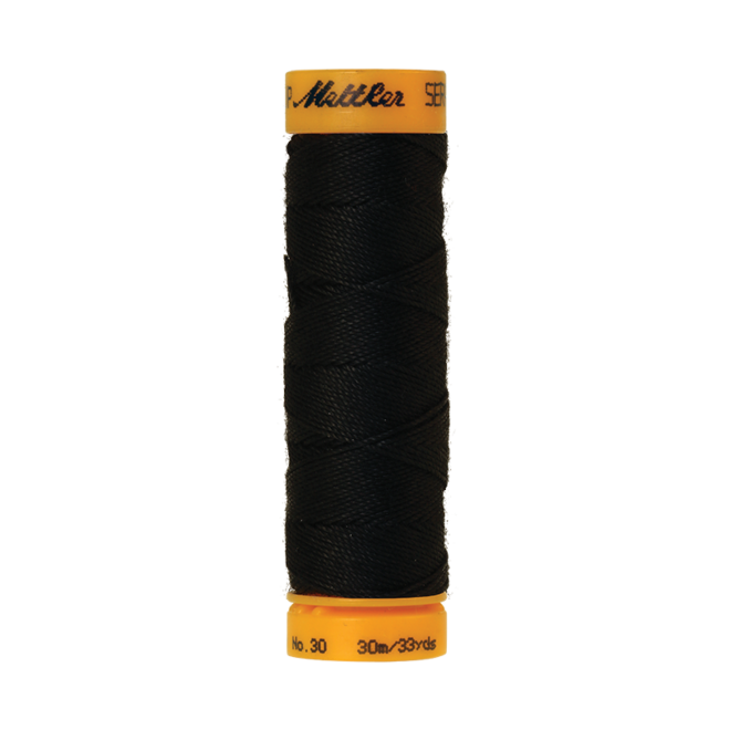 Amann Mettler Seralon 30, 30m - Black - Knopfloch- Abstepp- und Ziernahtgarn