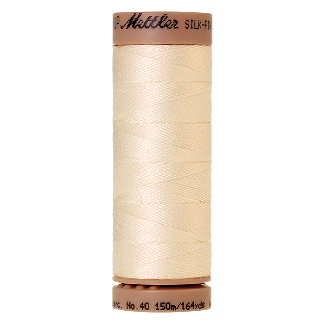 Silk-Finish Cotton 40, 150m - Muslin: Reines Baumwollgarn aus 100% langstapliger, ägyptischer Baumwollte von Amann Mettler