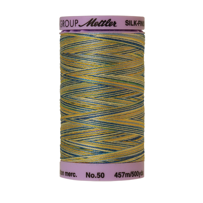 Silk-Finish Multi 50, 457m - China Blue : Reines Baumwollgarn aus 100% langstapliger, ägyptischer Baumwollte von Amann Mettler
