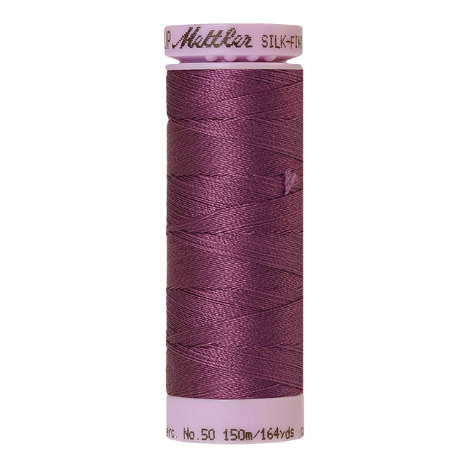 Silk-Finish Cotton 50, 150m - Orchid: Reines Baumwollgarn aus 100% langstapliger, ägyptischer Baumwollte von Amann Mettler