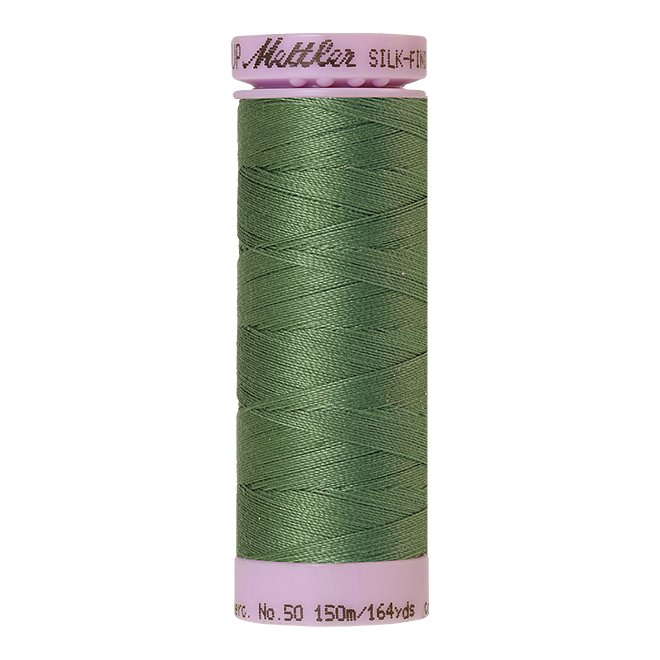 Silk-Finish Cotton 50, 150m - Asparagus: Reines Baumwollgarn aus 100% langstapliger, ägyptischer Baumwollte von Amann Mettler