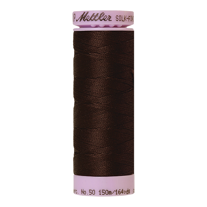 Silk-Finish Cotton 50, 150m - Black Peppercorn: Reines Baumwollgarn aus 100% langstapliger, ägyptischer Baumwollte von Amann Mettler