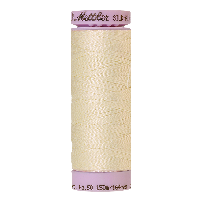 Silk-Finish Cotton 50, 150m - Antique White: Reines Baumwollgarn aus 100% langstapliger, ägyptischer Baumwollte von Amann Mettler