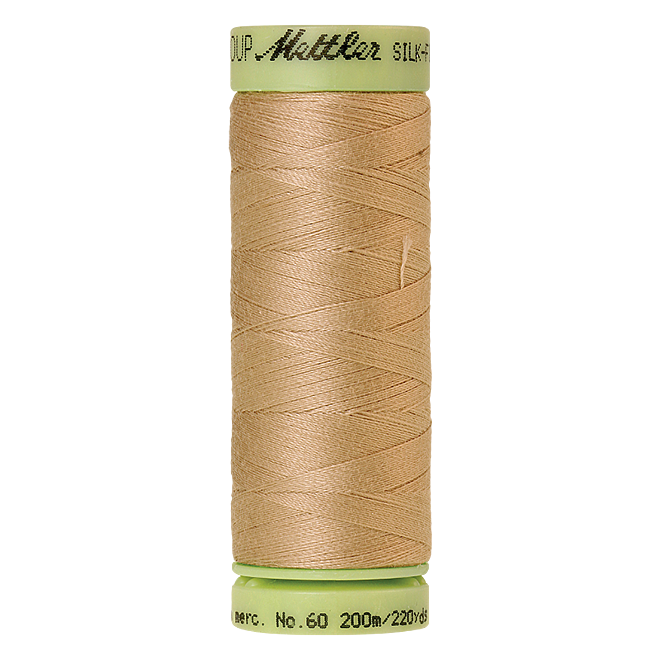 Silk-Finish Cotton 60, 200m - Straw: Reines Baumwollgarn aus 100% langstapliger, ägyptischer Baumwollte von Amann Mettler