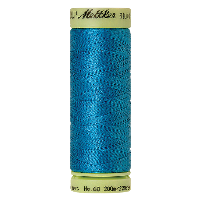 Silk-Finish Cotton 60, 200m - Carribbean Sea: Reines Baumwollgarn aus 100% langstapliger, ägyptischer Baumwollte von Amann Mettler